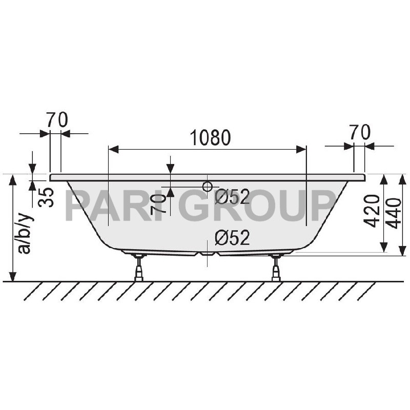����� DUSCHOLUX, Ancona 110, �������������, 1700�750�420 ��, ��������� �����