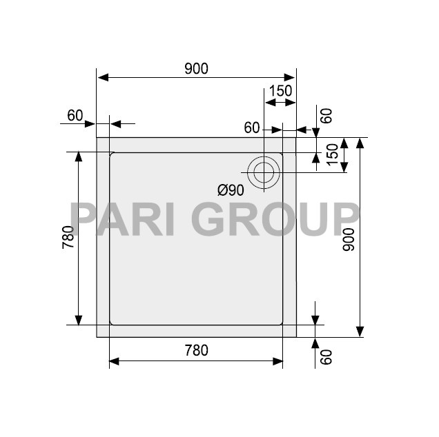   DUSCHOLUX ncona Trend  641, 90090050, , , , 