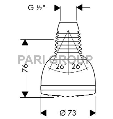   HANSGROHE Croma 1jet, 