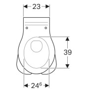 Унитаз Geberit Bambini напольный, еврослив, 6л, белый (212000000)