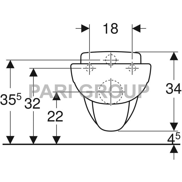 ������ Geberit Bambini, ���������, ��������, 6�, ����� (201700000)