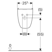 Полуколонна Geberit Renova, для умывальника, белый