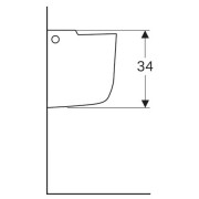 Полуколонна Geberit Renova, для умывальника, белый