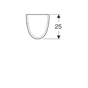 Полуколонна Geberit Renova1+, д, умыв.45/50, KF, белый (290530000)