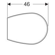 Сиденье Geberit Renova, для унитаза, сталь, белый