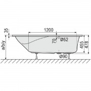 ����� DUSCHOLUX Ancona 118, �������������, 1800�800 ��, �����, �����