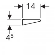 Полочка Geberit Renova, 600мм, белый
