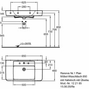   Geberit Renova Plan, 85/48, 