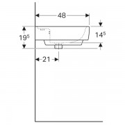   Geberit Renova Plan, 100/48, 