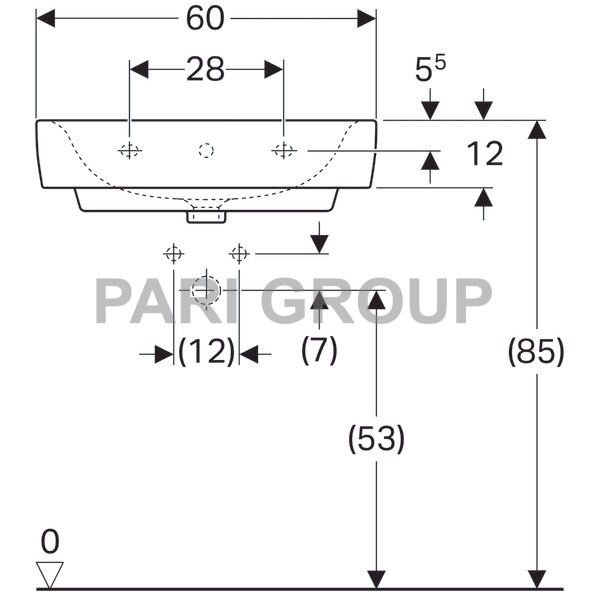  Geberit Renova Plan, 60/48, 1   , ,  (222260000)