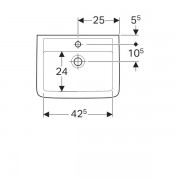 Раковина Geberit Renova Plan, 50х38, белый