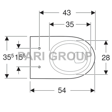  Geberit Renova, , 355/560, , 
