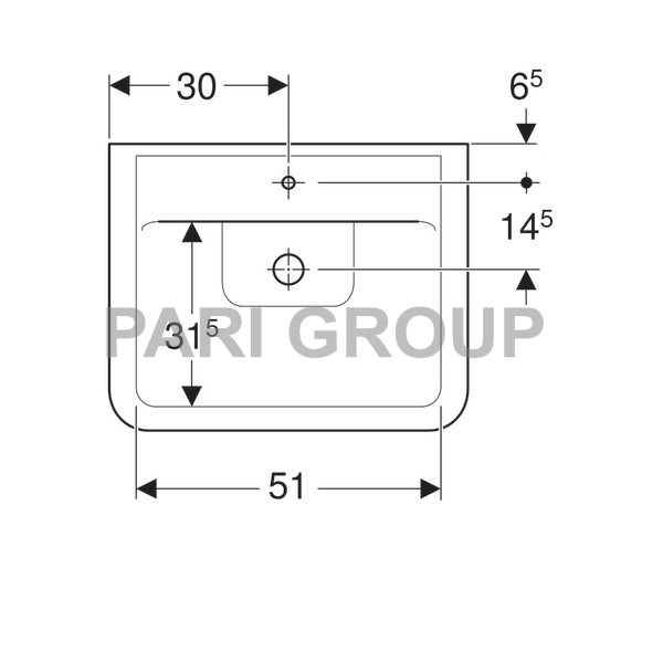  Geberit Renova Plan, 60/48, 