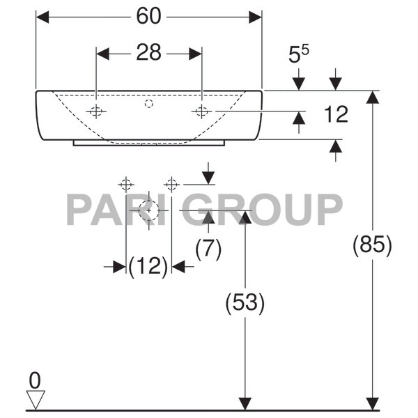  Geberit Renova Plan, 60/48, 