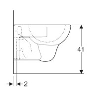 Унитаз подвесной Geberit Renova Plan,белый