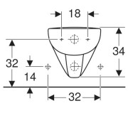 Биде подвесное Geberit Renova Plan, 35/57,белый