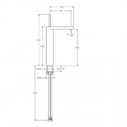 Смеситель HANSА STELA, для умывальника, 347 мм, хром (57102201)