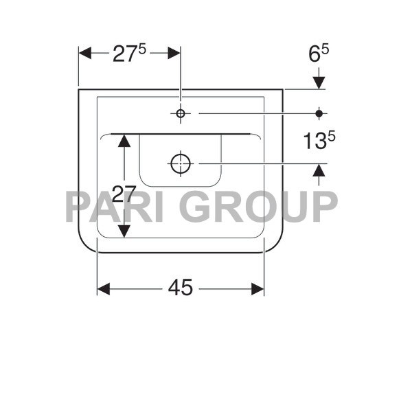  Geberit Renova Plan, 55/44, 