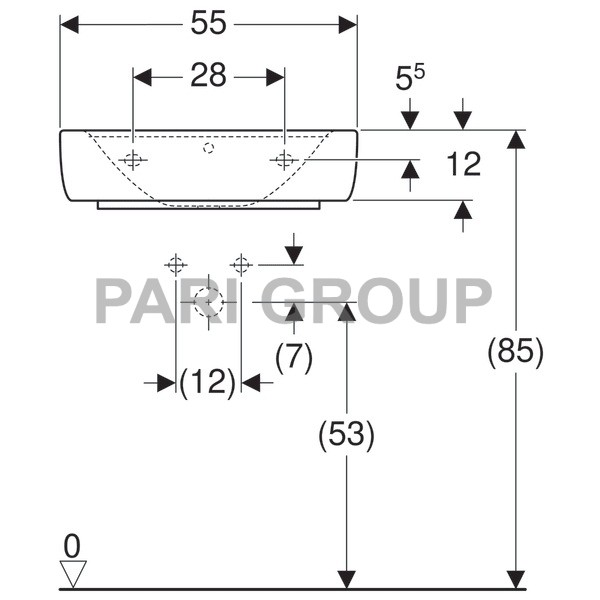  Geberit Renova Plan, 55/44, 