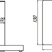 Настольная подставка под зеркало EMCO, косметическое, хром