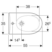 Биде Geberit RENOVA, настенное, белый