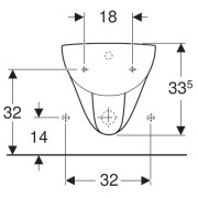 Биде Geberit RENOVA, настенное, белый