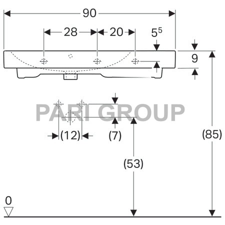  Geberit iCon, 900x485 ,  ,     , ,  (124190000)