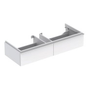 Шкафчик под раковину Geberit iCon, 1190x240х477 мм, с 2 ящиками, глянцевый альпийский белый (840120000)