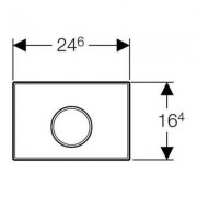 Клавиша смыва Geberit Sigma10, подходит для бачков и монтажных элементов UP320/UP720 в том числе для инсталляции 111.300.00.5, пластик, черный, хром