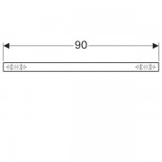 Полка Geberit iCon,900 мм, белый глянец