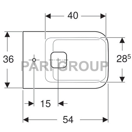 ���� ��������� Geberit MyDay, �����, Kera Tect