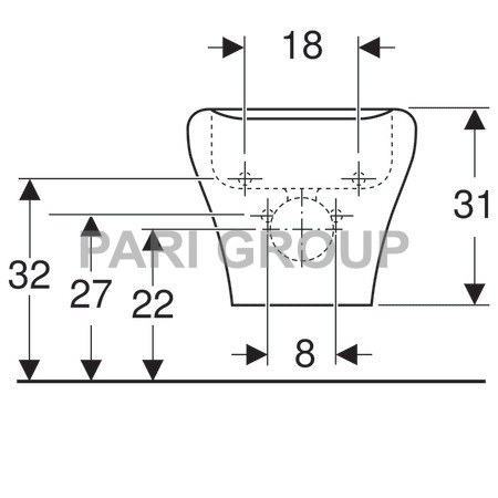���� ��������� Geberit MyDay, �����, Kera Tect