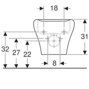 Биде подвесное Geberit MyDay, белый, Kera Tect