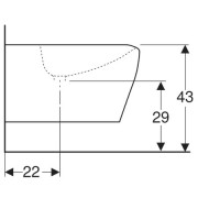 Биде подвесное Geberit MyDay, белый, Kera Tect