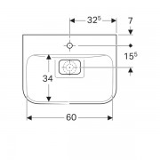 ��������  Geberit myDay, 650x480mm, �����, Kera Tect