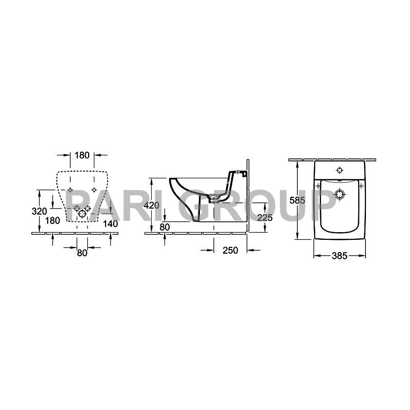   Villeroy&Boch La Belle, 585385 ,  Ceramicplus, 1   ,  