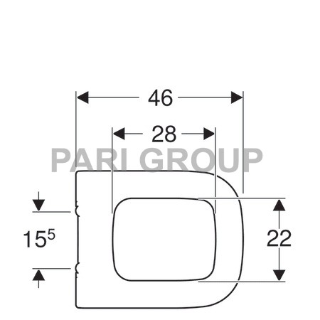 ������� ��� ������� Geberit MyDay, � ���������� �������� ���������, ����� (575410000)