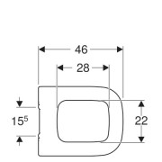 Сиденье для унитаза Geberit MyDay, с механизмом плавного опускания, белый (575410000)