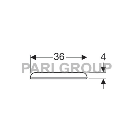 ������� ��� ������� Geberit MyDay, � ���������� �������� ���������, ����� (575410000)