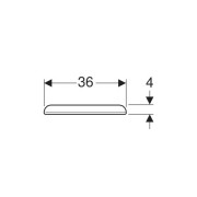 Сиденье для унитаза Geberit MyDay, с механизмом плавного опускания, белый (575410000)