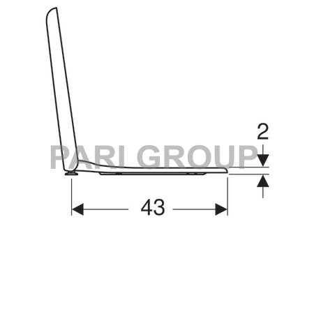 ������� ��� ������� Geberit MyDay, � ���������� �������� ���������, ����� (575410000)