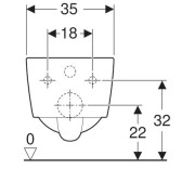   Geberit Icon Square 6,  Rimfree,  540 , 