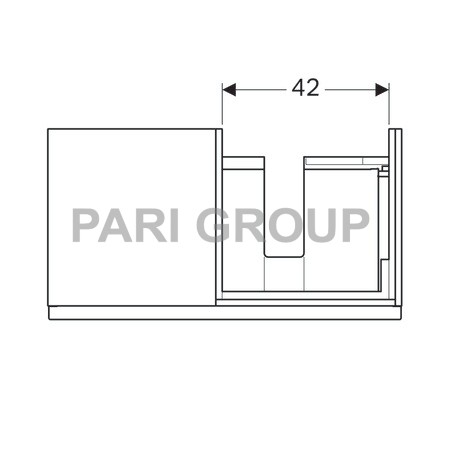 ������� Geberit iCon ��� �������� ����� 124150, 1 ������������� �����, 1 ����, 890�240�477 ��, ����� ���������� ������ (840490000)