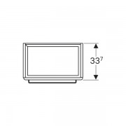 Шкафчик Geberit Renova Compact под раковину, 550х604х337 мм, белый, белый глянец (862060000)