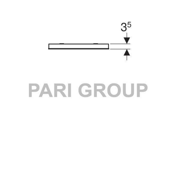    Geberit Renova Compact,   8 W/6400 K,   260 (lm), 230 V, 50 Hz, IP44,   2,   , 40080035  (862340000)