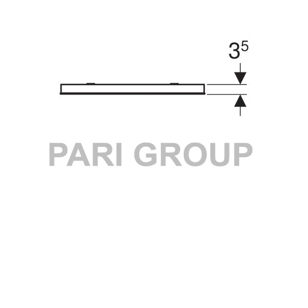    Geberit Renova Compact,   8 W/6400 K,   260 (lm), 230 V, 50 Hz, IP44,   2,   ,  50065035  (862350000)