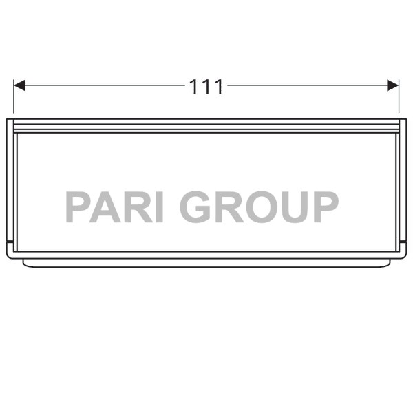 ������� ��� ������� �������� Geberit myDay, 1 ���� � ���������� � ������������ ��������, 1160�410�405 ��, ����� ������, (824130000)