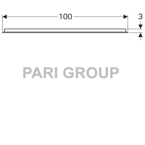 ������� � ���������� Geberit myDay, � �������� ���������������, ��� �����������, ������������ ����� 25W/4000K (+- 200K), 3024lm, 230 V, 50 Hz, IP44, ����� ������ 2, ������������� ��������������, �����������, 1000�700�30 ��, (824300000)