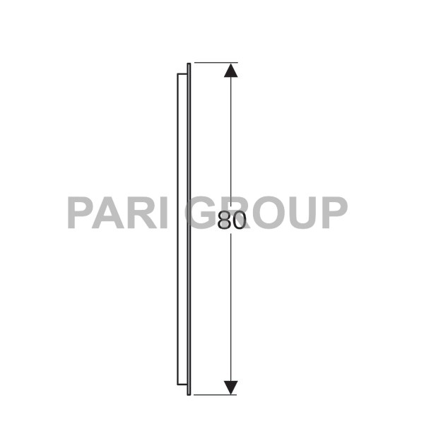 ������� � ���������� KERAMAG myDay, � �������� ���������������, ������������ ����� 30W/4000K (+/- 200 K), 3600lm, 230V, 50 Hz, IP44, ����� ������ 2, ������������� �������������, �����������, 400�800�30 ��, (824340000)