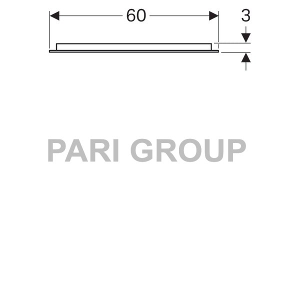 ������� � ���������� Geberit myDay, � �������� ���������������, ������������ ����� 37W/4000K (+/- 200K), 4464lm, 230V, 50Hz, IP44, ����� ������ 2, ������������� �������������, �����������, 600�800�30 ��, (824360000)